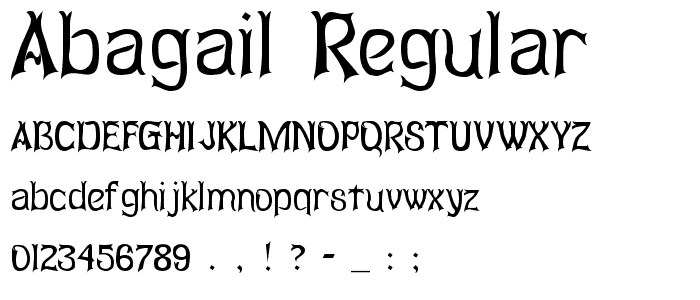 Abagail Regular font
